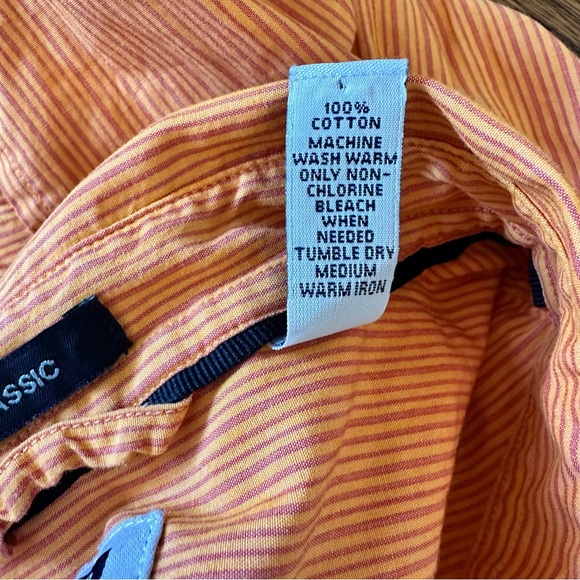 Men’s GAP Classic Button Down Orange Large L - Picture 8 of 13